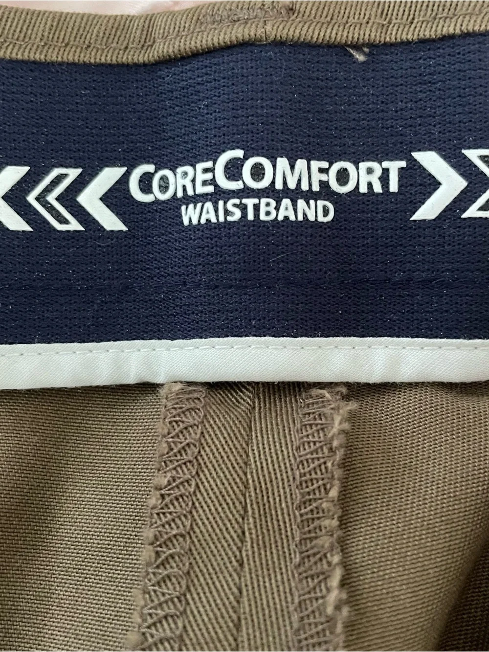 Roundtree & York TravelSmart Men’s Brown Dress Pants 44x30 Pleated Cotton